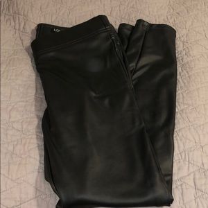 Vegan leather leggings